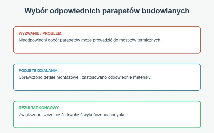 Parapet nie jest ozdobą — to element systemu ocieplenia